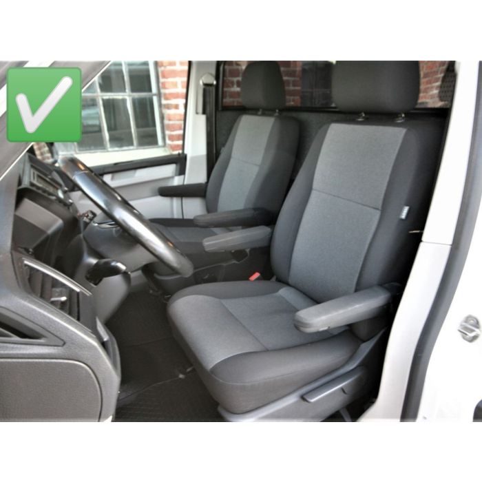 Sædebetræk til VW T5.1/ T6/ T6.1 (2 sæder) modelår fra 2009